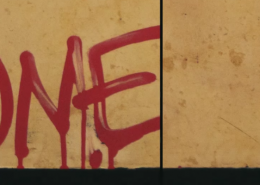 Vlhčené obrúsky Graffiti SafeWipes v akcii - pred a po čistení tagu